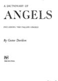 A Dictionary of Angels, including the fallen angels