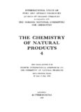 The Chemistry of Natural Products. Main Lectures Presented at the Fourth International Symposium on the Chemistry of Natural Products Held in Stockholm, Sweden, 26 June–2 July, 1966