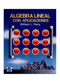 Algebra lineal con aplicaciones