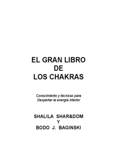 El Gran Libro de los Chakras