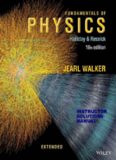 Fundamentals of Physics Extended 10th Edition Instructor's Solutions Manual (2013)