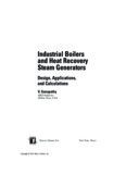 Industrial Boilers and Heat Recovery Steam Generators 