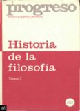 Historia de la Filosofía. Tomo I: Historia de la Filosofía Premarxista