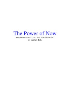 The Power of Now, Eckhart Tolle - Shroomery