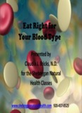 Eat Right for Your Blood Type