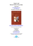 Vasant Lad Marma Points of Ayurveda