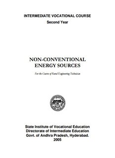 NON-CONVENTIONAL ENERGY SOURCES