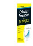 Calculus Essentials For Dummies (For Dummies (Math & Science))