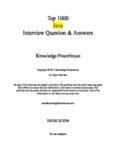 Top 1000 Java Interview Questions: Includes Spring, Hibernate, Microservices, GIT, Maven, JSP, AWS, Cloud Computing