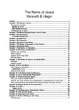 The Name of Jesus Kenneth E Hagin - Ekklesia