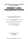Energy and Transportation: Challenges for the Chemical Sciences in the 21st Century