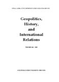 Geopolitics, History, and International Relations