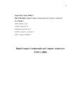 Digital Computer Fundamentals & Computer Architecture