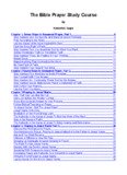 The Bible Prayer Study Course - Ekklesia
