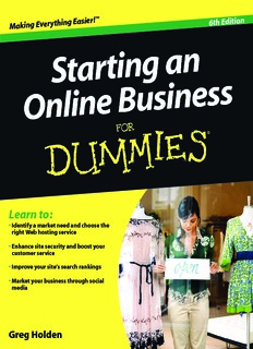 Starting an Online Business For Dummies, 6th Edition
