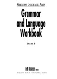 GLENCOE LANGUAGE ARTS Grammar and Language Workbook