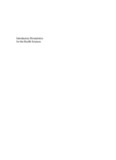 Introductory Biostatistics for the Health Sciences