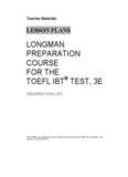 LONGMAN PREPARATION COURSE FOR THE TOEFL - Pearson Longman