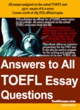 Answers to All TOEFL Essay Questions