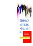 Research Methods for Everyday Life: Blending Qualitative and Quantitative Approaches (Research Methods for the Social Sciences)