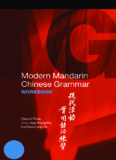 Modern Mandarin Chinese Grammar: Workbook