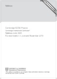 Cambridge IGCSE Physics - Papers - XtremePapers | Advancing 