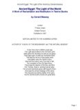 Ancient Egypt: The Light of the World