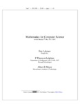 Mathematics for Computer Science