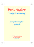 Telugu Vocabulary.pdf - Learning Telugu