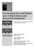 Government Law and Indian Law