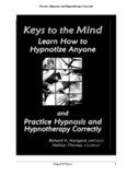 Practice Hypnosis and Hypnotherapy Correctly