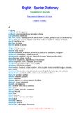 English-Spanish, Spanish-English dictionary