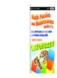 Math Puzzles and Brainteasers, Grades 3-5: Over 300 Puzzles that Teach Math and Problem-Solving