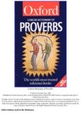 The Concise Oxford Dictionary of Proverbs - Free