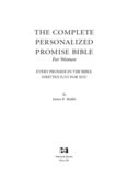 The Complete Personalize Promise Bible for Women: Every Single Promise in the Bible Personalized